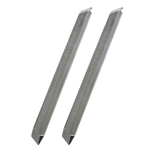 set oprijplaten recht 2 platen aluminium 2400 x 300