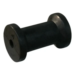 kielrol rubber zwart Ø77mm 121mm Ø17