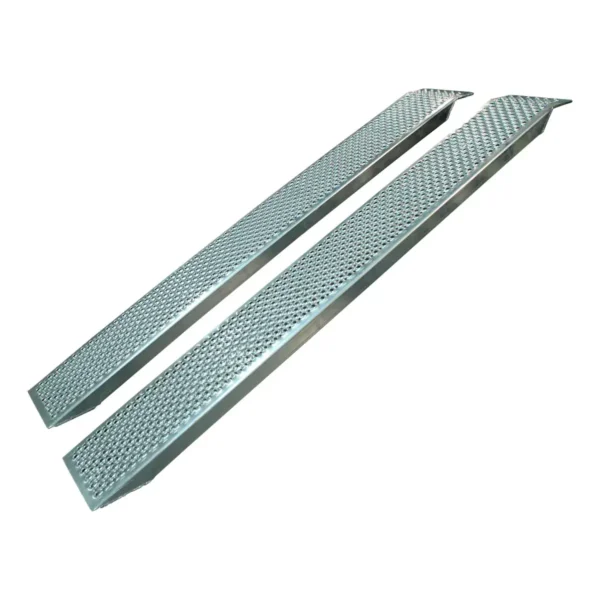 set oprijplaten recht aluminium 2500 x 260