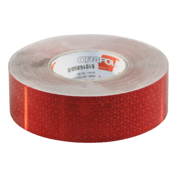 markeringssticker opleggers >3500kg 50mm x 50mtr rood