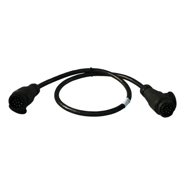 verlengkabel 13-polig 1m kunststof stekkers 13p