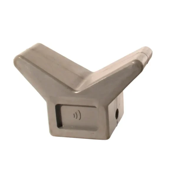 boegsteun rubber 120° grijs