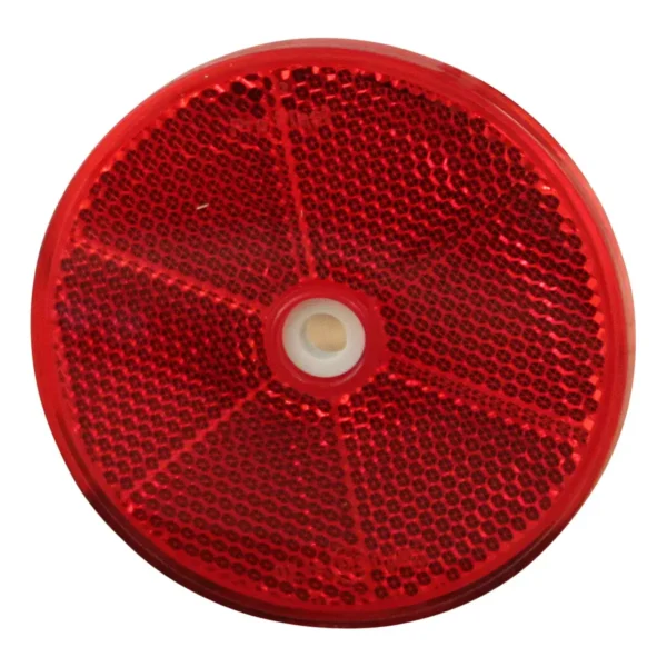 reflector Ø rood opschroefbaar Ø80