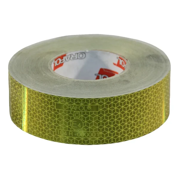 markeringssticker opleggers >3500kg 50mm x 50mtr geel