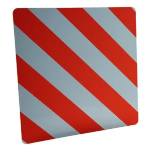 markeringsbord lange lading 500mm x 500mm rood / wit