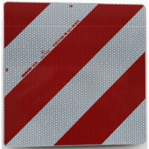 markeringsbord lange lading Europa 423x423x1mm rood / wit Klasse 3 folie