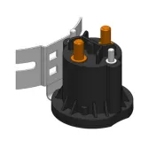 startrelais zwart, 12V / 80A