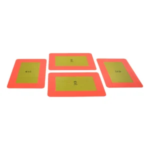markeringsbord opleggers >3500kg geel met rode rand 4 x  (283 x 197mm)