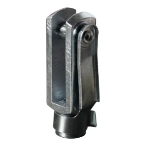 gaffel met borgclip M8x32 inb. 48 verzinkt gemonteerd