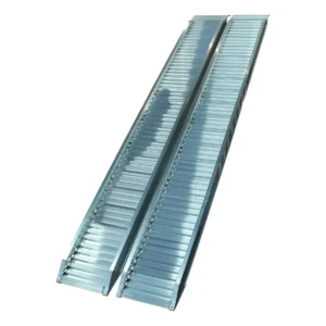 set oprijplaten recht aluminium 3000 x 360 opleglip ( L standaard )