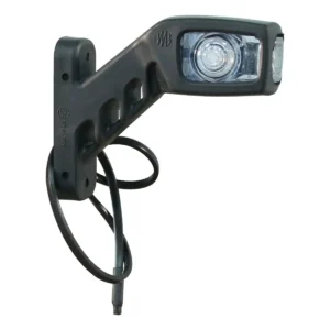 contourlamp W49 rood / wit / oranje, rechts, DC kabel 500mm., 2x0,75mm²