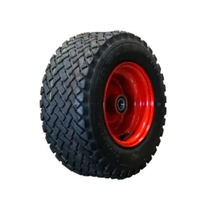 luchtband + wiel 16x6.50-8 HF-213 4PR + 5.50Bx8H2 ET0 NL100 64 A3 staal rood