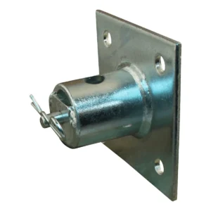 montageplaat steunpoot met val vergrendeling opschroefbaar Ø51mm verzinkt