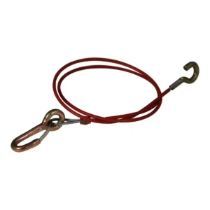 breekkabel 1000mm rood karabijnhaak (met bladveer) haak