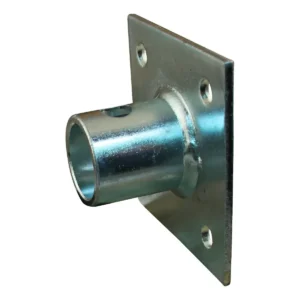 montageplaat steunpoot / -wiel opschroefbaar verzinkt